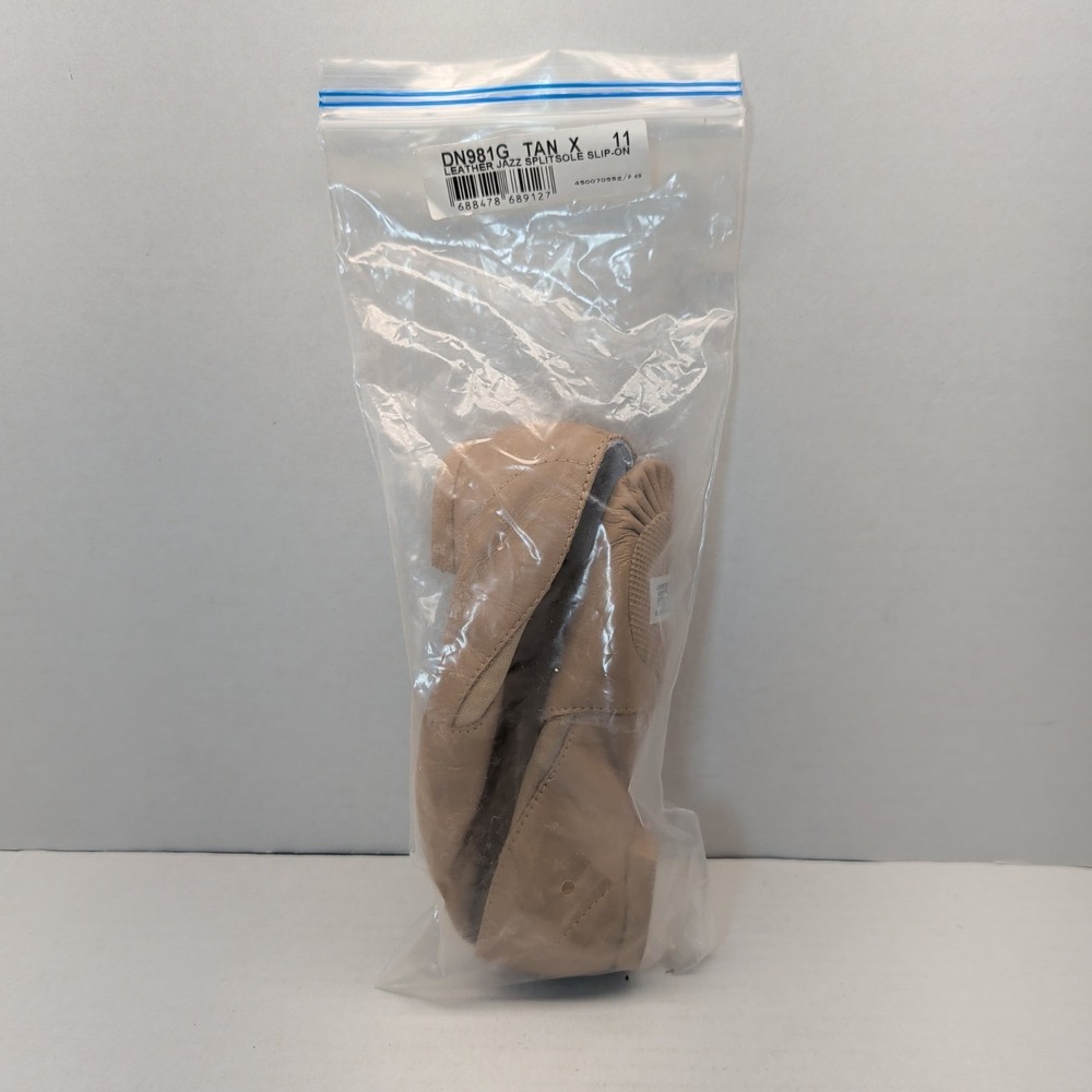 Childrens Bloch Dance Now Split Sole Leather Jazz Booties Slipon DN981G Size 11